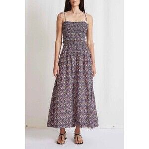 A Piece Apart Los Portales Smocked Dress Bettina Floral Maxi Medium